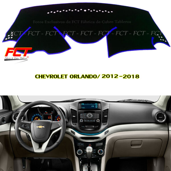 Cubre Tablero Chevrolet Orlando 2012 2013 2014 2015 2016 2017 2018
