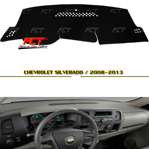 Cubre Tablero Chevrolet Silverado 2007 2008 2009 2010 2011 2012 2013
