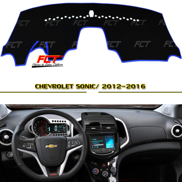Cubre Tablero Chevrolet Sonic 2012 2013 2014 2015 2016