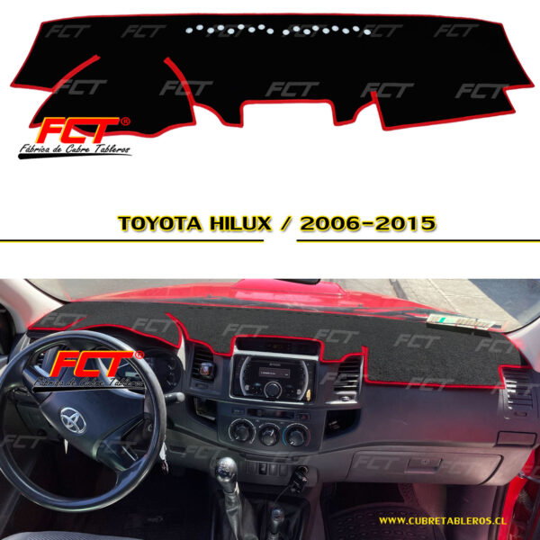 Cubre Tablero Toyota Hilux 2007 2008 2009 2010 2011 2012 2013 2014 2015
