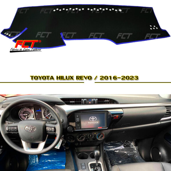 Cubre Tablero Toyota Hilux Revo 2016 2017 2018 2019 2020 2021 2022 2023