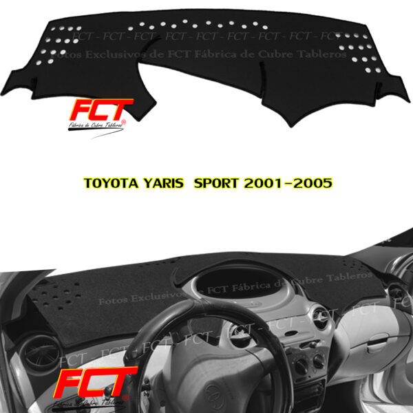 Cubre Tablero Toyota Yaris Sport 2000 2001 2002 2003 2004 2005