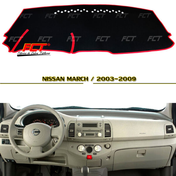 Cubre Tablero Nissan March 2003 2004 2005 2006 2007 2008 2009