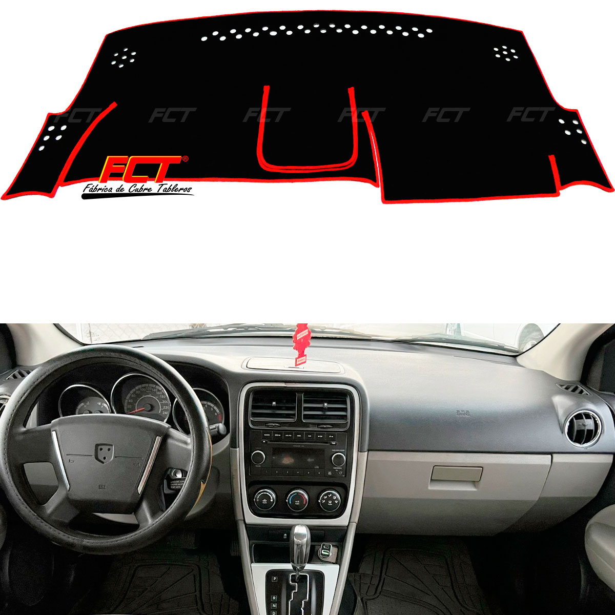 DODGE-CALIBER-2010-2015-ROJO FCT CUBRE TABLEROS
