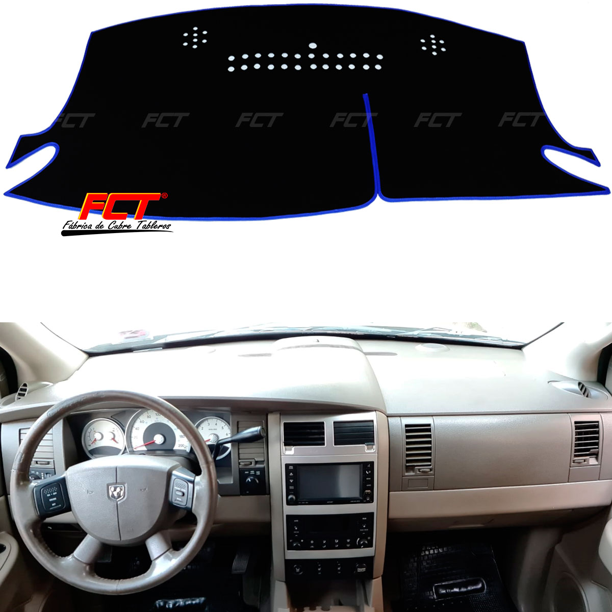 DODGE-DURANGO-2004-2009-AZUL-FCT CUBRE TABLEROS